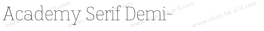 Academy Serif Demi字体转换